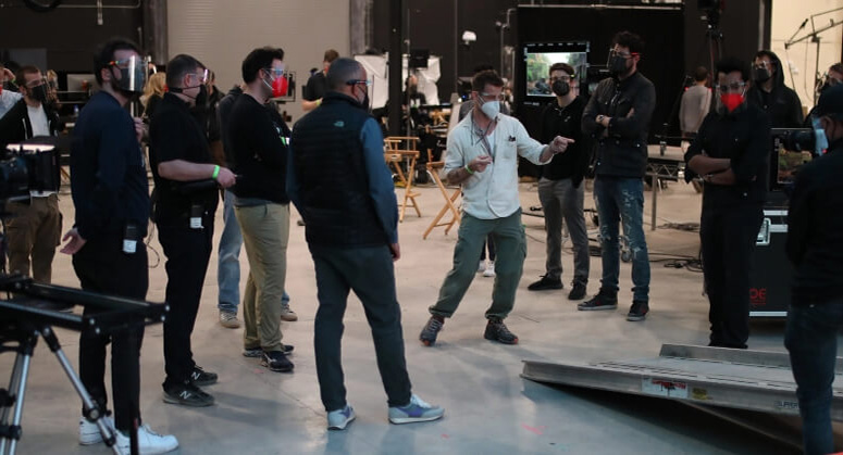 directing on set
